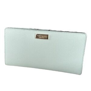 KATE SPADE MADISON LARGE SLIM BIFOLD WALLET IN BABY BLUE